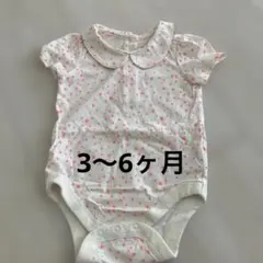 最終価格！baby GAP//ハート柄ロンパース（クリーム×蛍光ピンク）未使用品