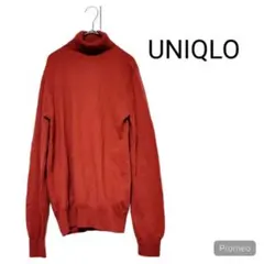 UNIQLO ユニクロ カシミヤ100 ニット セーター タートル オレンジ