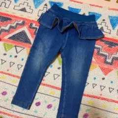 プティマイン　ペプラム　デニム　80