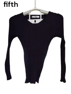 fifth 紺色長袖Tシャツ