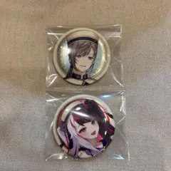 にじさんじ　ビスケット　缶バッジ　叶/夜見れな