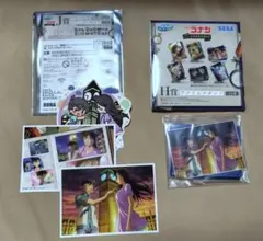 名探偵コナン、セガラッキーくじH.J賞　アクスタ、ブロマイド、ステッカー新一＆蘭