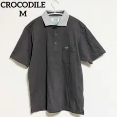 CROCODILE クロコダイル M メンズ 半袖 ポロシャツ ボーダー