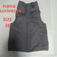 nano universe　ダウンベスト　オリーブグリーン　38