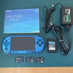 SONY PSP-3000 本体 青色 付属品付き