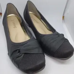 アシックスfootsuki　24.5　黒　スウェードのサムネイル