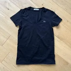 LACOSTE Vネック Tシャツ ブラックのサムネイル