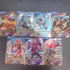 仮面ライダー　ガンバレジェンズ R・CP・PR7枚セット