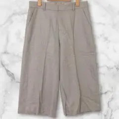 上品映え UNTITLED 日本製 高級ウール100% ワイドパンツ きれいめのサムネイル