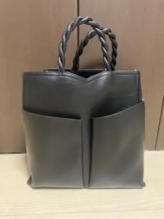 ブラックレザートートバッグのサムネイル