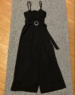 MAJESTICLEGON オールインワン サロペット ワイドパンツ ブラックのサムネイル