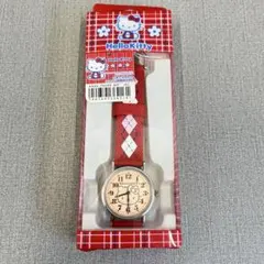 【H】希少✨ハローキティ　シチズン　腕時計　赤　箱付き　未使用