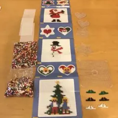 Hama アイロンビーズ プレート クリスマスセット
