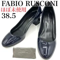 【付属の袋あり】　ファビオルスコーニ　パンプス　38.5 チャンキーヒール