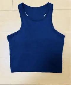 【美品】ルルレモン Ebb to Street タンクトップ サイズ４ ネイビー