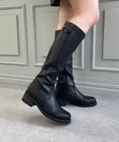 【新品・未使用】ORiental TRaffic 裏起毛ストレッチロングブーツ