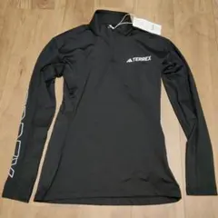 新品 レディースL adidas TERREX ハーフジップ 長袖