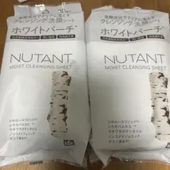 NUTANT クレンジングシート　ホワイトバーチ　新品　10枚入り×6のサムネイル