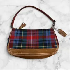 COACH タータンチェック バッグ accessory porch 8935