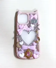 iPhone15 デコ電 スマホケース 平成女児