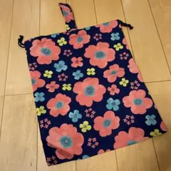 【入園入学に(^^)】ハンドメイド体操服袋 花柄