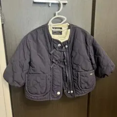 プティマイン　キルティングジャケット　ボアベスト付　80