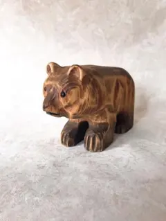 スウェーデン 熊 木 木製 木彫 木彫り 置物 - メルカリ