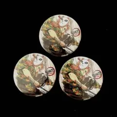鬼滅の刃 錆兎 幕間画　缶バッジ 伍 全集中展 3個セット