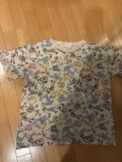 PIXAR トイ・ストーリー 総柄 Tシャツ ベージュ Lのサムネイル
