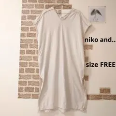 niko and... ノースリーブ ロング ワンピース ベージュ フリー