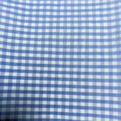 水色と白のギンガムチェック生地