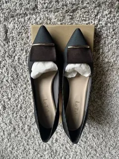 ルタロン LE TALON 美品 デザインパンプス グリーン ヒール