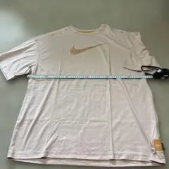 NIKE 半袖Tシャツ ベージュ 刺繍ロゴ