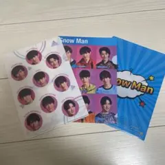 スノーマンミニクリアファイル