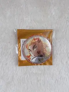 鬼滅の刃 箔押し 缶バッジ 絵巻カフェ 煉獄杏寿郎