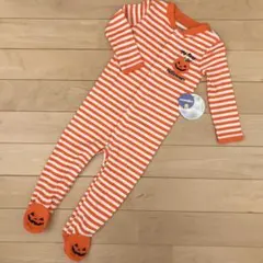 新品 BabiesRus ハロウィン ロンパース かぼちゃ 80cm