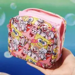 スポンジボブ キャラクタースクエア型ポーチ