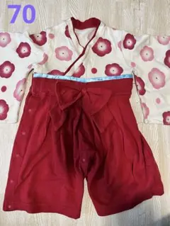 袴　ロンパース　女の子　70 初節句　お食い初め　お祝い