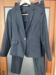 AOKIグレー無地調テーラードジャケットスーツ上下