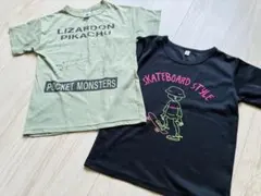 ポケットモンスター Tシャツ スケートボード　Tシャツ　2枚セット　130のサムネイル