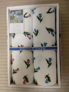ELEGANCE GOODS 花柄フェイスタオル 2枚セット