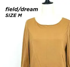 field/dream フィールドドリーム キャメル　ワンピース　バイカラー　Mのサムネイル