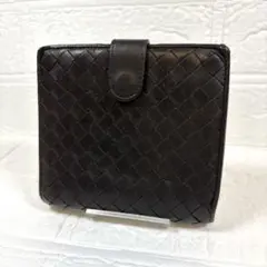 ☆ボッテガヴェネタ 折り財布 イントレチャート ダークブラウン