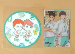 ハイキュー 及川徹 岩泉一 クリアカード & 一番くじ Ｆ賞コースター 青葉城西