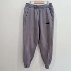 PUMA スウェットパンツ 【M】グレー 裏起毛 古着 ストリート ダメージ有