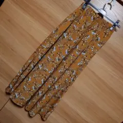 TODAYFUL　ロングスカート　キャメル スリット有り　ポケット有り