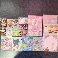 【平成レトロ・平成女児】メモ帳セット・レターセットまとめ売り