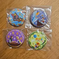 ディズニー　刺繍缶バッジ　くまのプーさん　ラプンツェル　ダンボ　ピノキオ