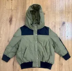 Simpliciteフード付きダウンジャケット オリーブグリーン