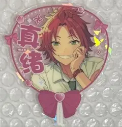 真結 アクリルバッジ ピンク系